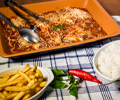 Filé à Parmegiana com fritas